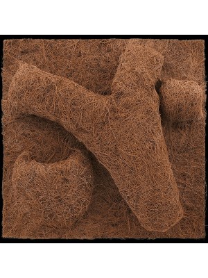 Repti Planet natūralių kokoso pluoštų fonas su kišenėmis, 50x50 cm